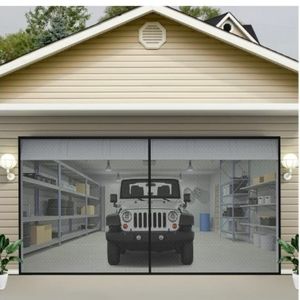 SCREEN DOOR ~Garage~Patio. HEAVY DUTY & FIREPROOF! ~ EASY VELCRO MOUNTING ~